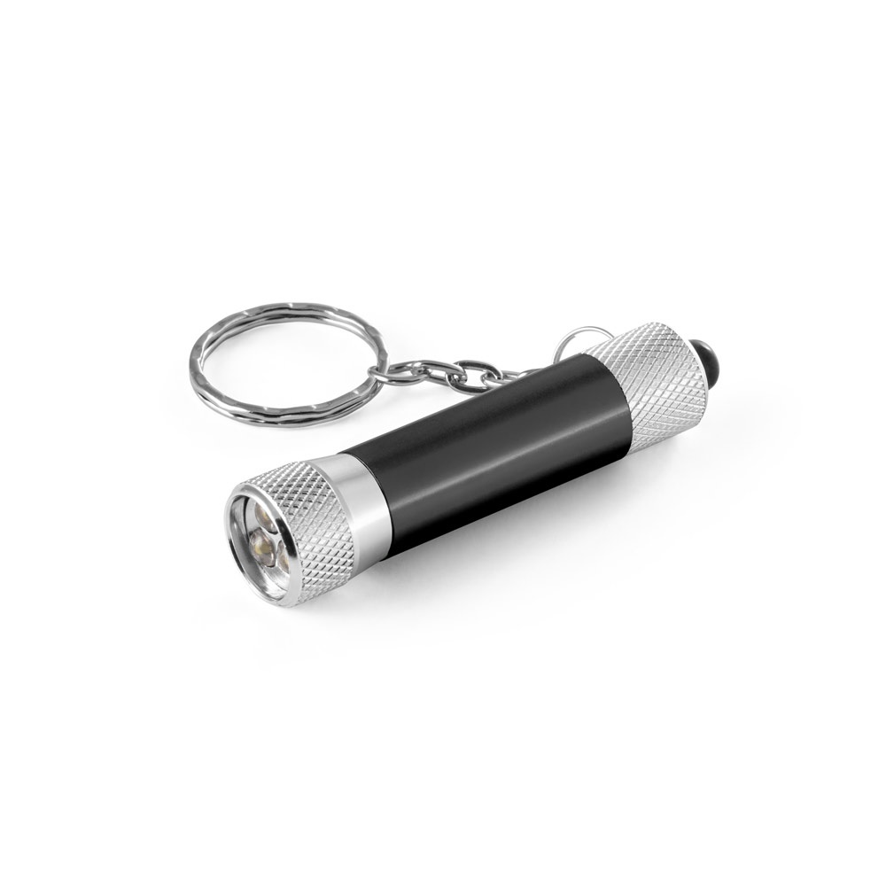 LERGAN. Portachiavi in alluminio con 3 luci a LED
