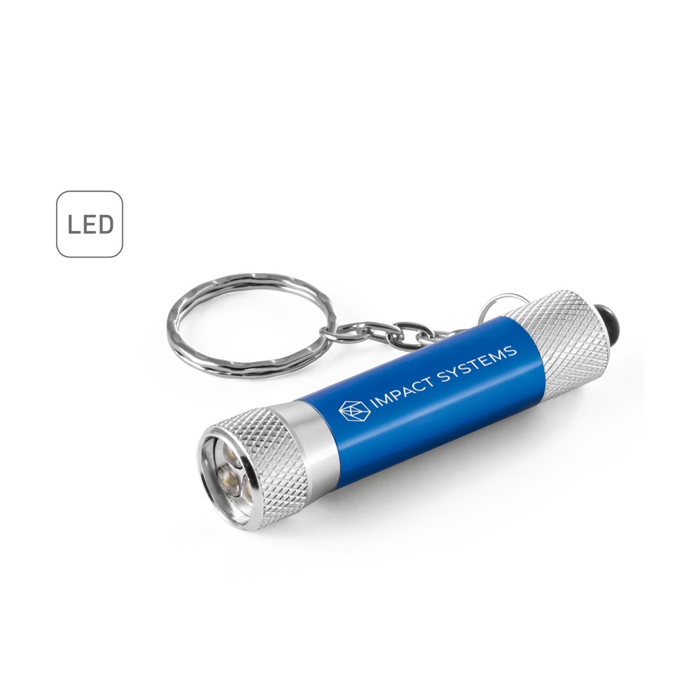 LERGAN. Portachiavi in alluminio con 3 luci a LED