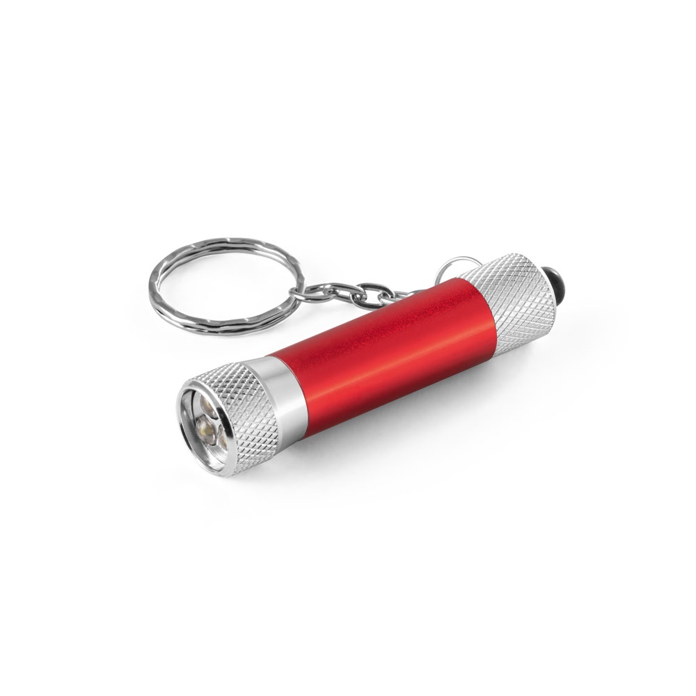 LERGAN. Portachiavi in alluminio con 3 luci a LED