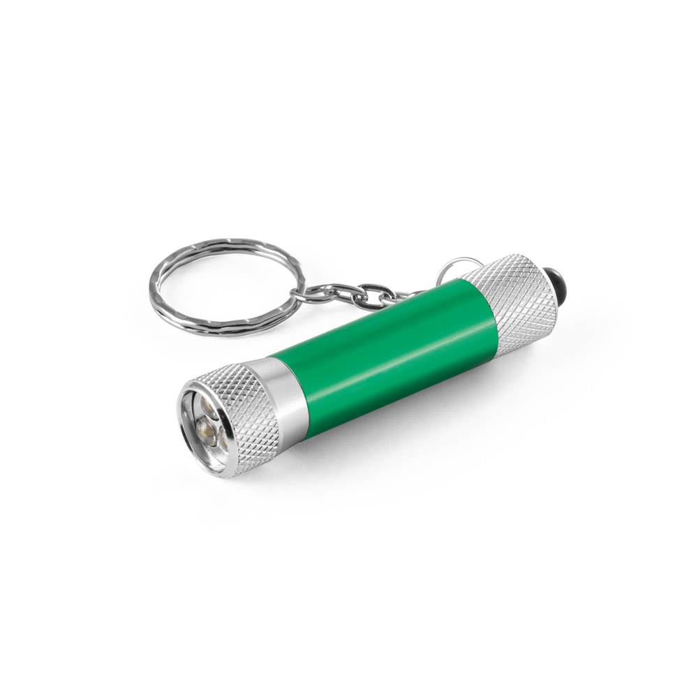 LERGAN. Portachiavi in alluminio con 3 luci a LED