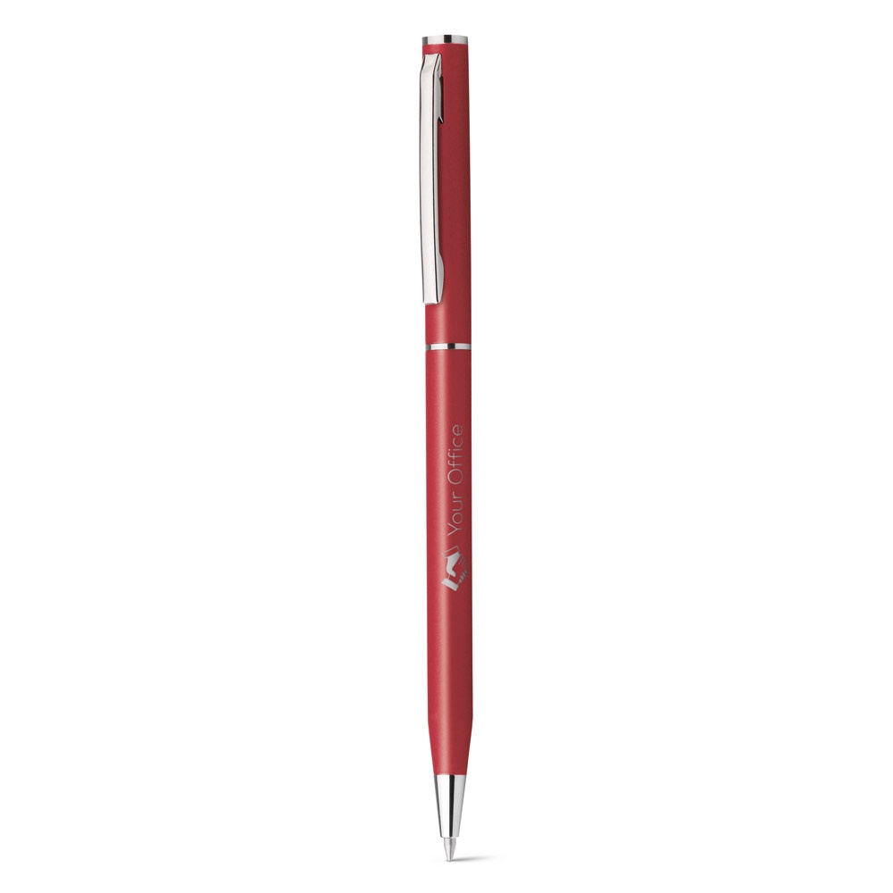 LESLEY METALLIC. Penna a sfera in alluminio con clip e meccanismo a rotazione