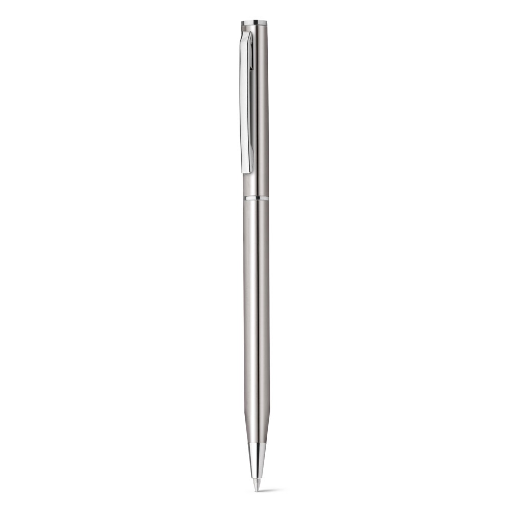 LESLEY METALLIC. Penna a sfera in alluminio con clip e meccanismo a rotazione