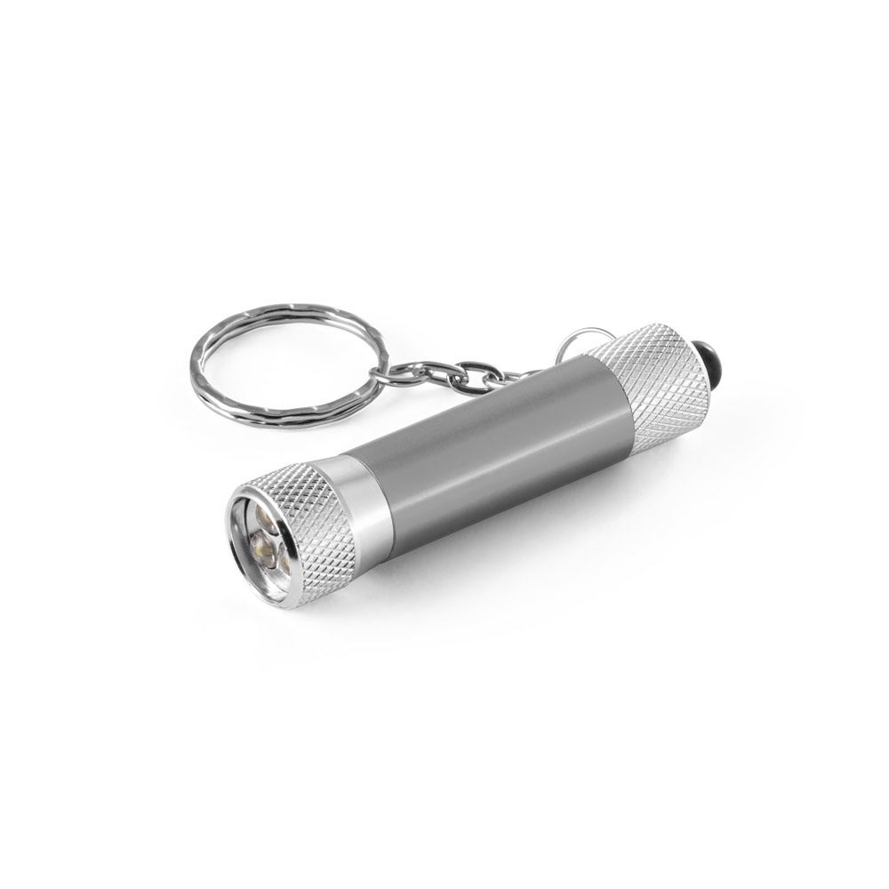 LERGAN. Portachiavi in alluminio con 3 luci a LED