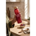LILLARD GLASS. Bottiglia in vetro satinato da 520 ml