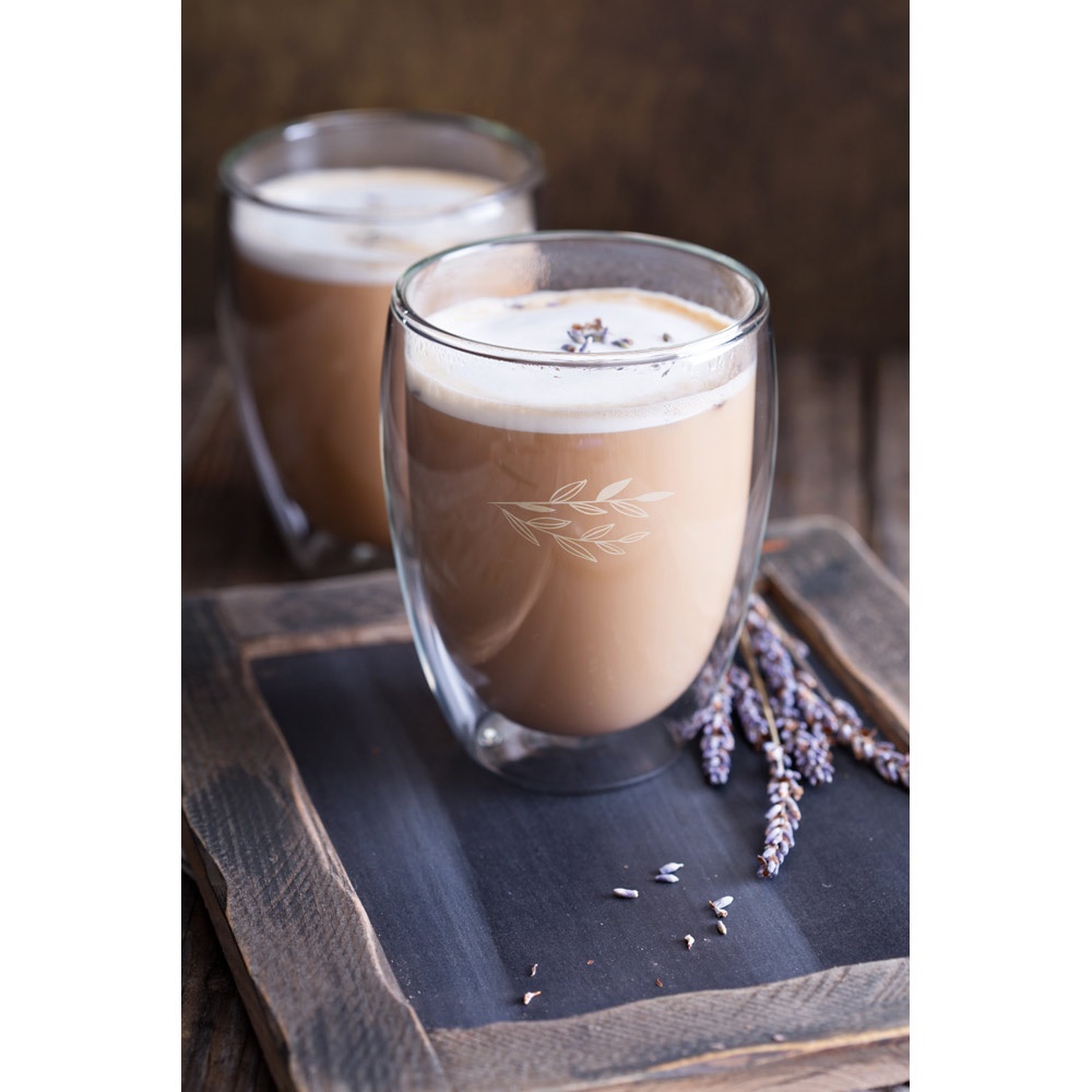 MACHIATO DUO. Set di 2 tazze in vetro borosilicato
