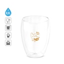 MACHIATO DUO. Set di 2 tazze in vetro borosilicato