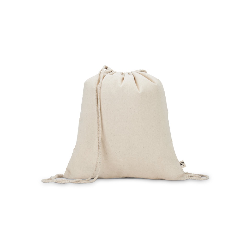 MAIORCA. Zaino a sacca in 100% cotone riciclato (180 g/m²)