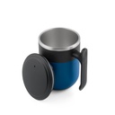MALDINI. Tazza da viaggio con parete interna in acciaio inox e finitura opaca, 400 mL