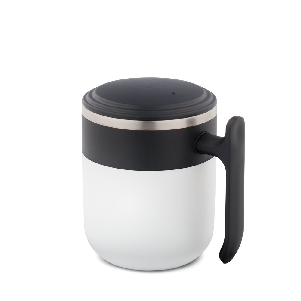 MALDINI. Tazza da viaggio con parete interna in acciaio inox e finitura opaca, 400 mL