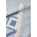 MALEK. Telo multifunzionale e da bagno (350g/m²) realizzato in cotone leggero e resistente (85%) e cotone riciclato (15%)