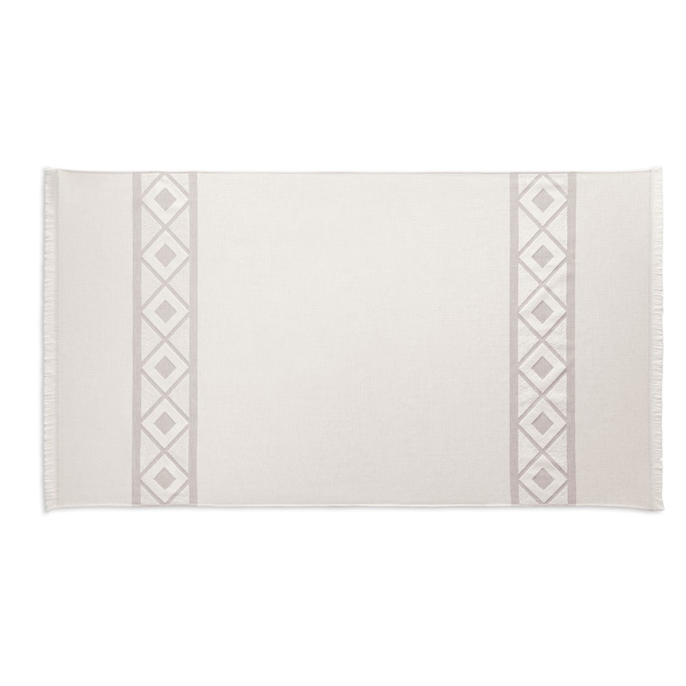 MALEK. Telo multifunzionale e da bagno (350g/m²) realizzato in cotone leggero e resistente (85%) e cotone riciclato (15%)