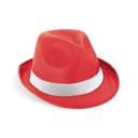 MANOLO POLI. Cappello in PP con nastro in poliestere bianco