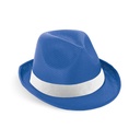 MANOLO POLI. Cappello in PP con nastro in poliestere bianco