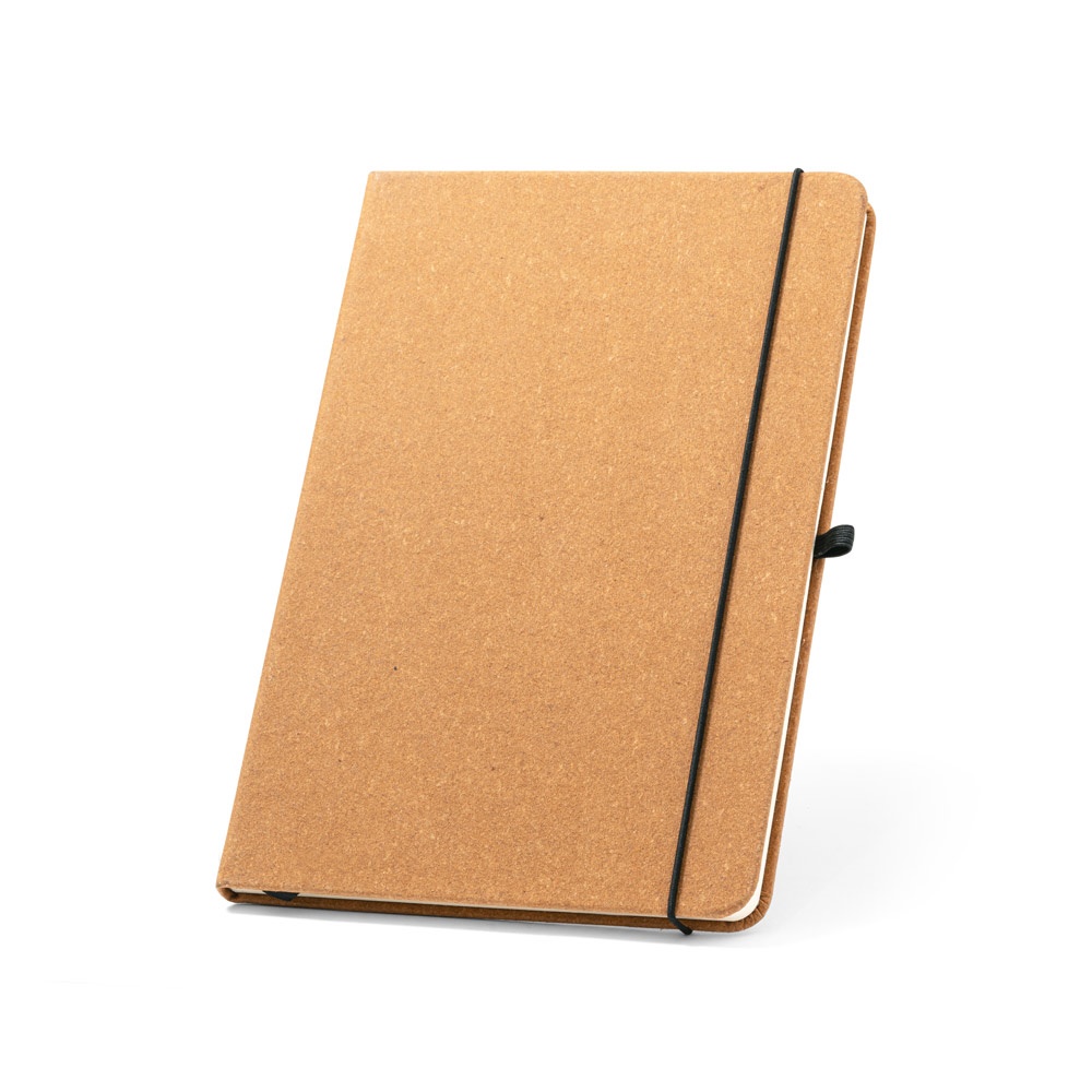MATISSE. Blocco note A5 con copertina rigida in pelle (70% riciclata) con pagine a righe