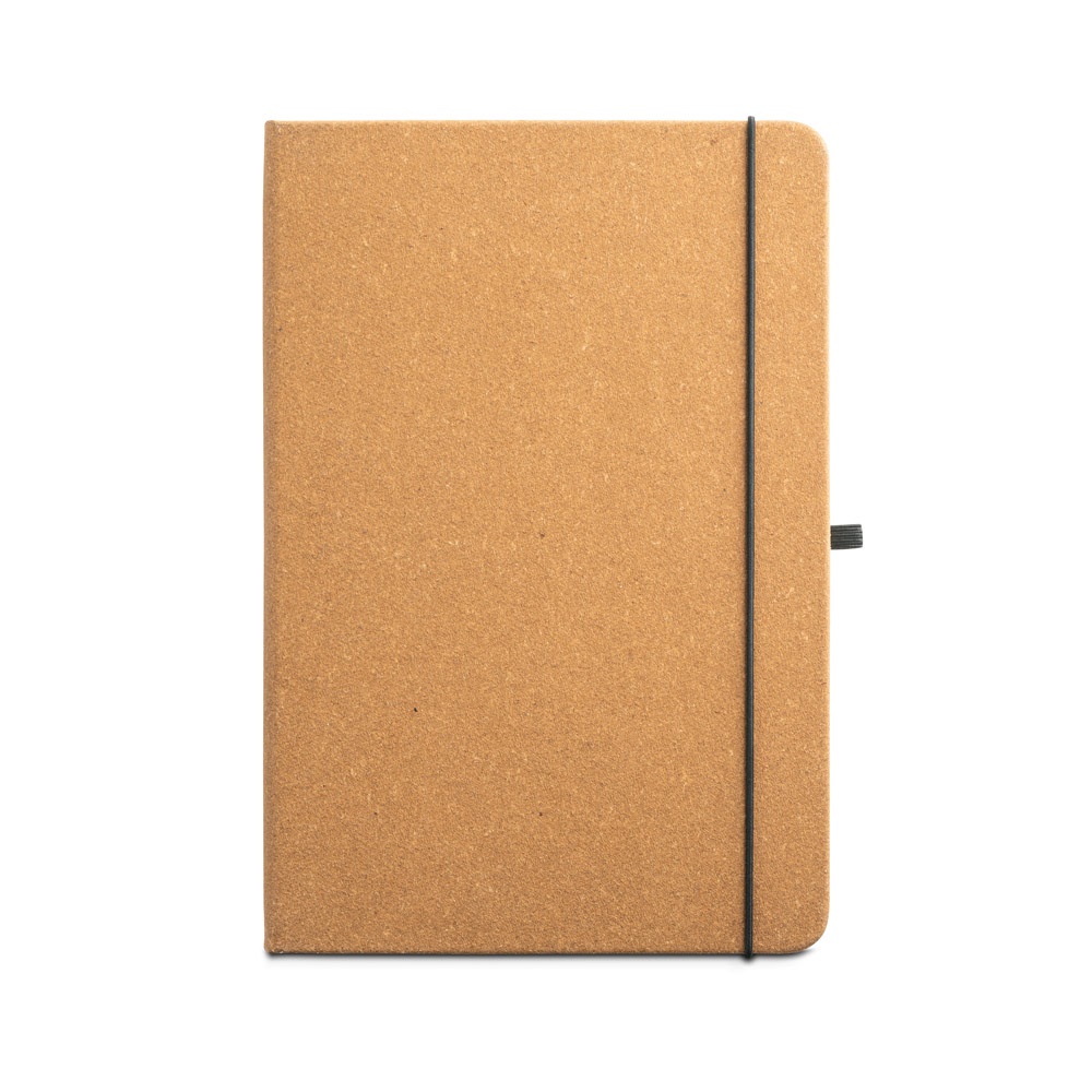 MATISSE. Blocco note A5 con copertina rigida in pelle (70% riciclata) con pagine a righe