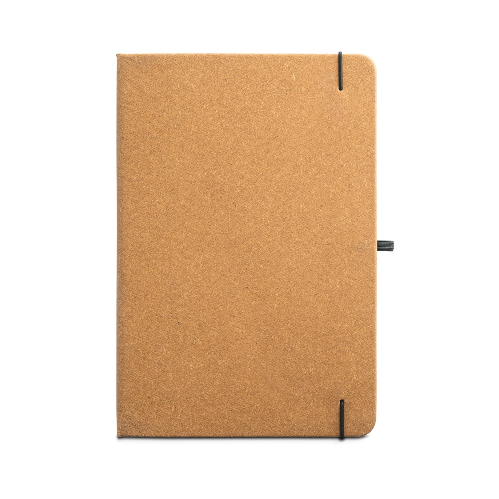 MATISSE. Blocco note A5 con copertina rigida in pelle (70% riciclata) con pagine a righe