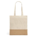 MERCAT. Borsa in cotone 100% (160 g/m²) con dettaglio in imitazione iuta