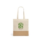 MERCAT. Borsa in cotone 100% (160 g/m²) con dettaglio in imitazione iuta