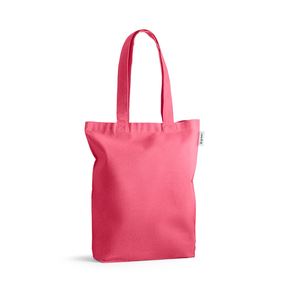 MERIDA. Borsa (220 g/m²) in cotone (50%), cotone riciclato (30%) e poliestere (20% rPET)