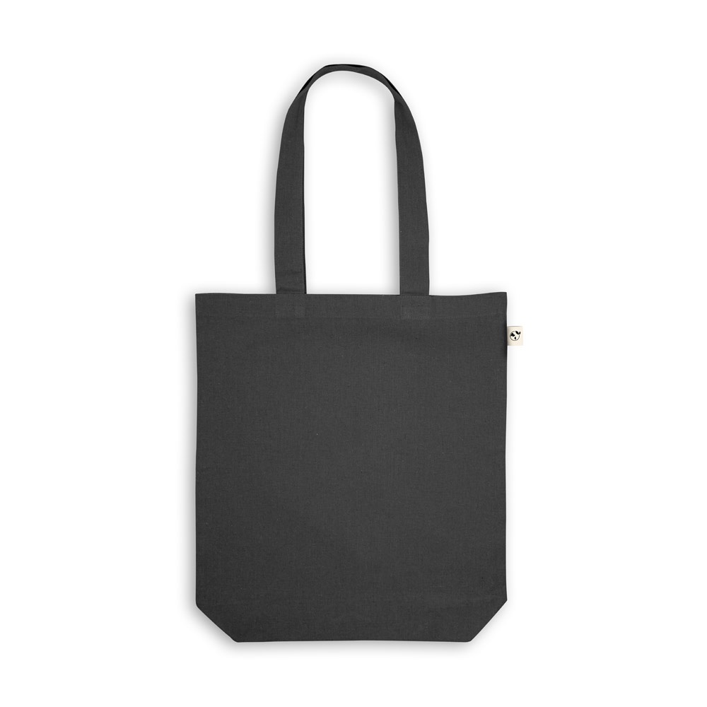 MERIDA. Borsa (220 g/m²) in cotone (50%), cotone riciclato (30%) e poliestere (20% rPET)