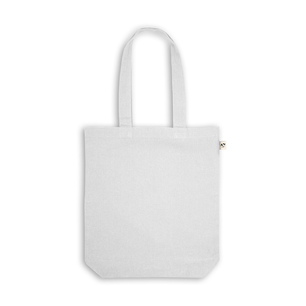 MERIDA. Borsa (220 g/m²) in cotone (50%), cotone riciclato (30%) e poliestere (20% rPET)