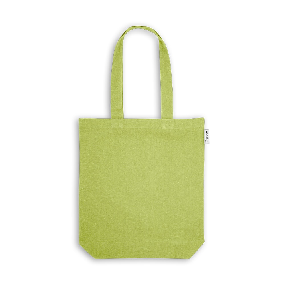 MERIDA. Borsa (220 g/m²) in cotone (50%), cotone riciclato (30%) e poliestere (20% rPET)