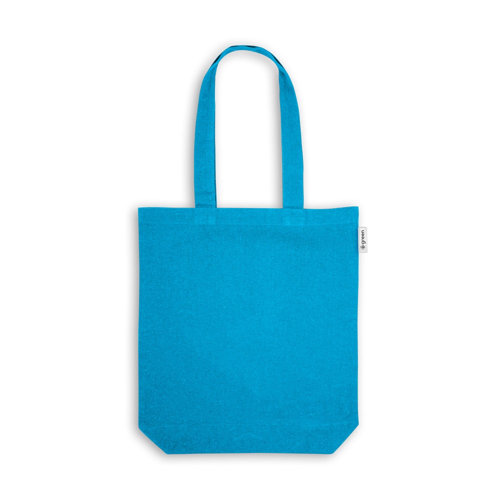MERIDA. Borsa (220 g/m²) in cotone (50%), cotone riciclato (30%) e poliestere (20% rPET)