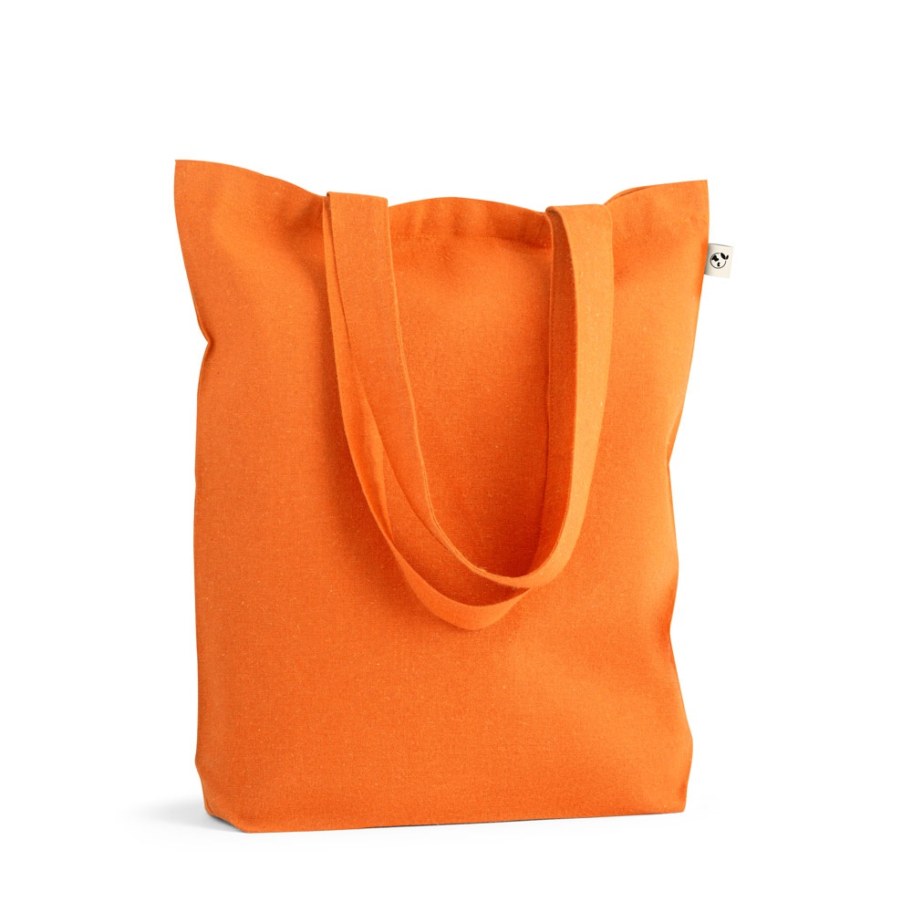 MERIDA. Borsa (220 g/m²) in cotone (50%), cotone riciclato (30%) e poliestere (20% rPET)