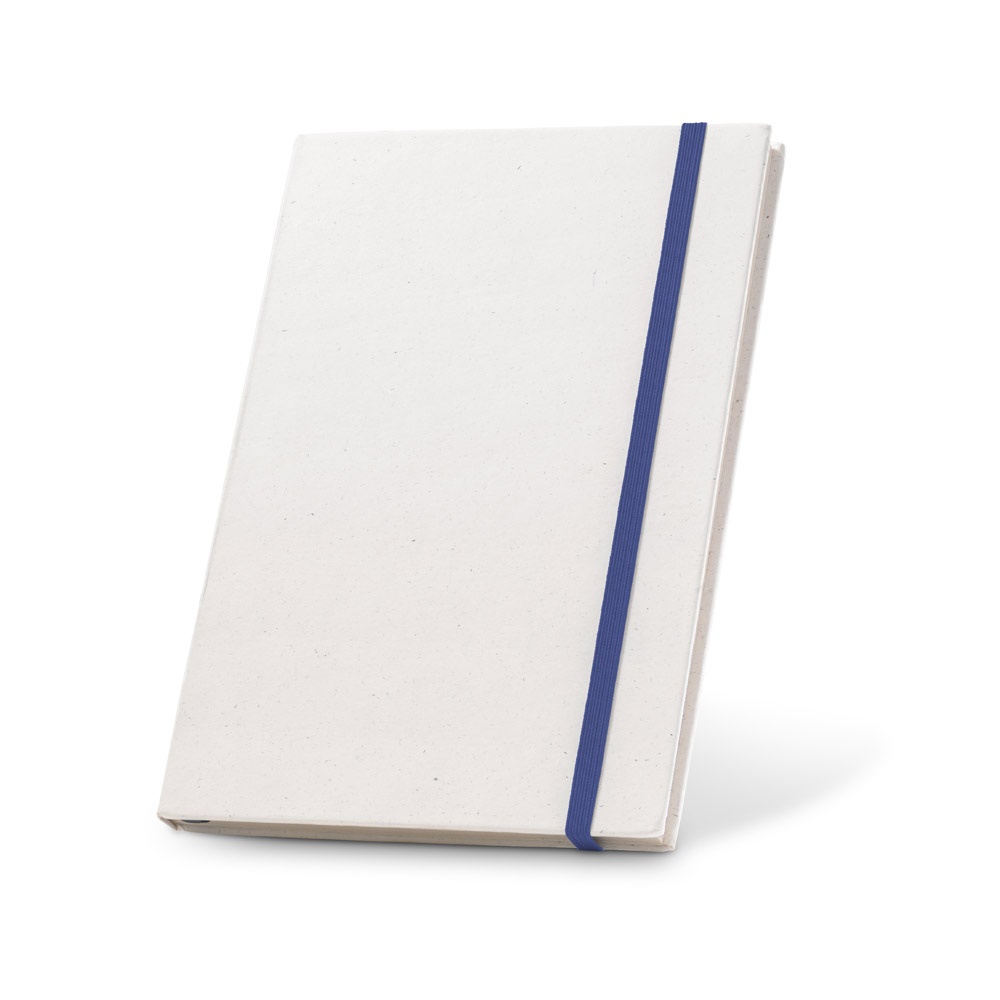 MILKY. Blocco note A5 con copertina rigida in carta riciclata al 100%
