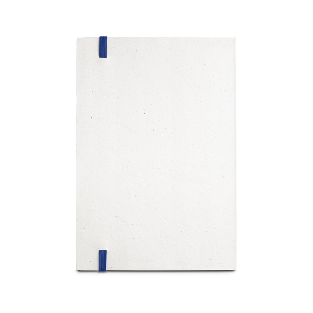 MILKY. Blocco note A5 con copertina rigida in carta riciclata al 100%