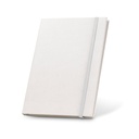 MILKY. Blocco note A5 con copertina rigida in carta riciclata al 100%