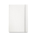 MILKY. Blocco note A5 con copertina rigida in carta riciclata al 100%
