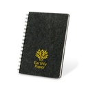MISHIMA. Block notes A5 con copertina semirigida in feltro riciclato (100% rPET) , con spirale e pagine a righe