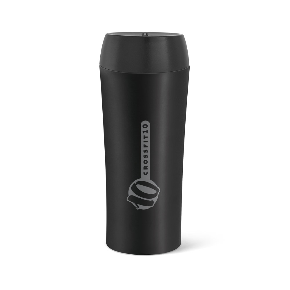 MONARDA. Bicchiere da viaggio in acciaio inox e PP 470 mL