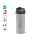 MONARDA. Bicchiere da viaggio in acciaio inox e PP 470 mL