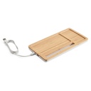 MOTT. Organizer da tavolo con caricatore wireless da 15W in bambù e ABS