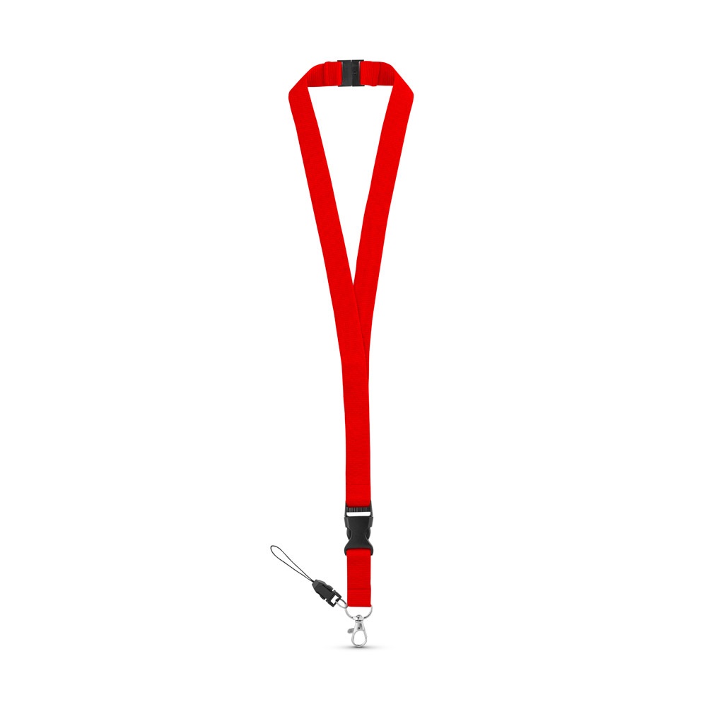 MURRAY. Lanyard in poliestere con moschettone in metallo