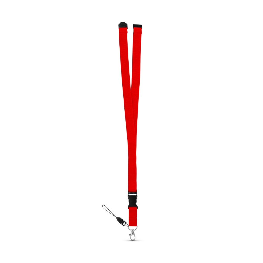 MURRAY. Lanyard in poliestere con moschettone in metallo