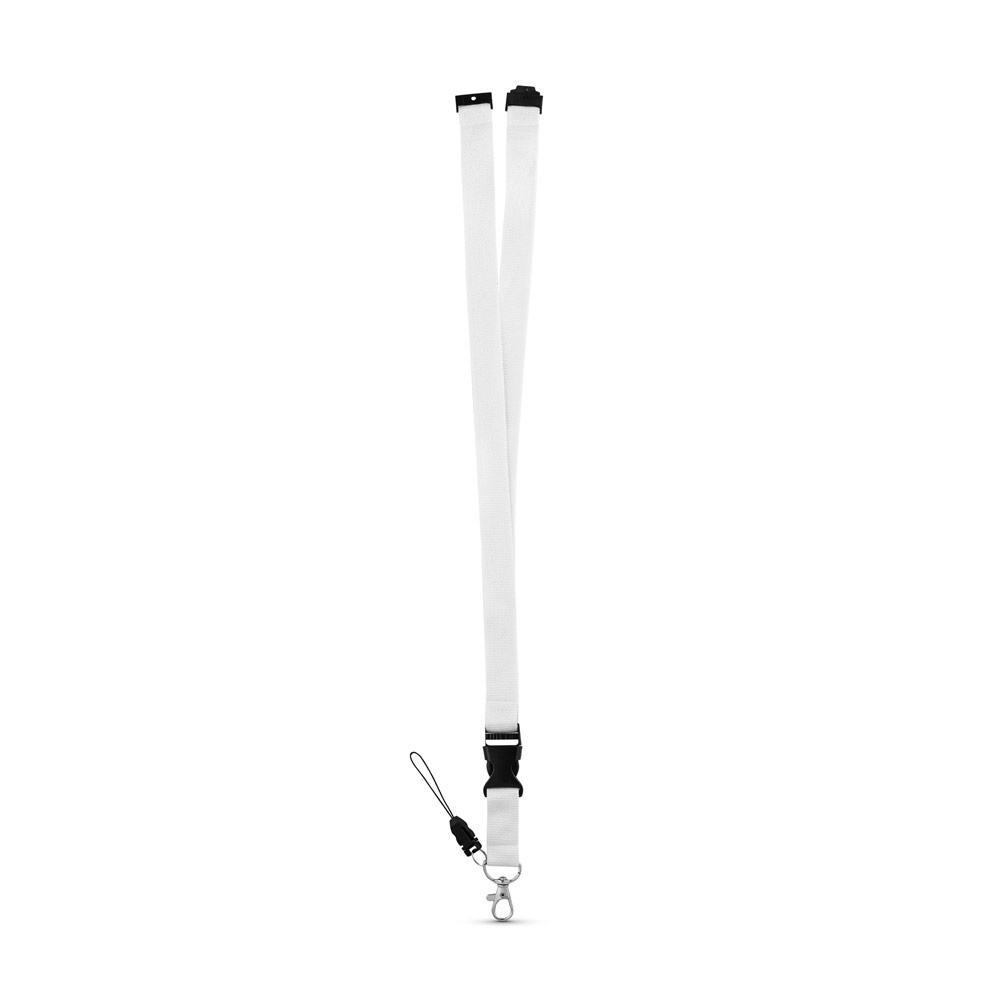 MURRAY. Lanyard in poliestere con moschettone in metallo