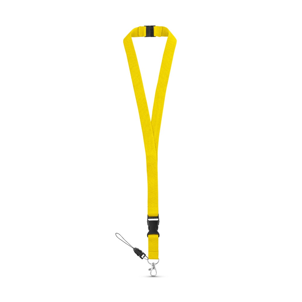 MURRAY. Lanyard in poliestere con moschettone in metallo