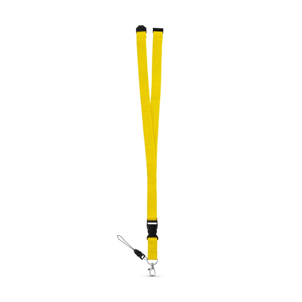MURRAY. Lanyard in poliestere con moschettone in metallo