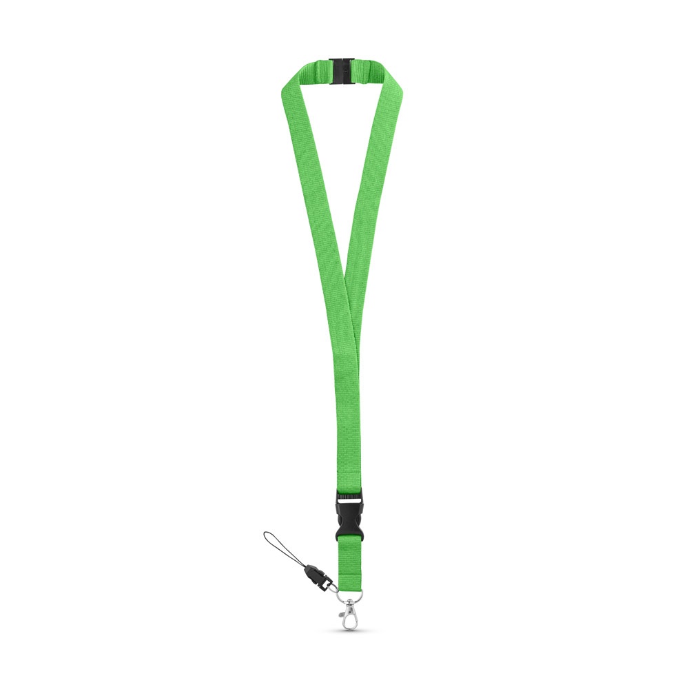 MURRAY. Lanyard in poliestere con moschettone in metallo