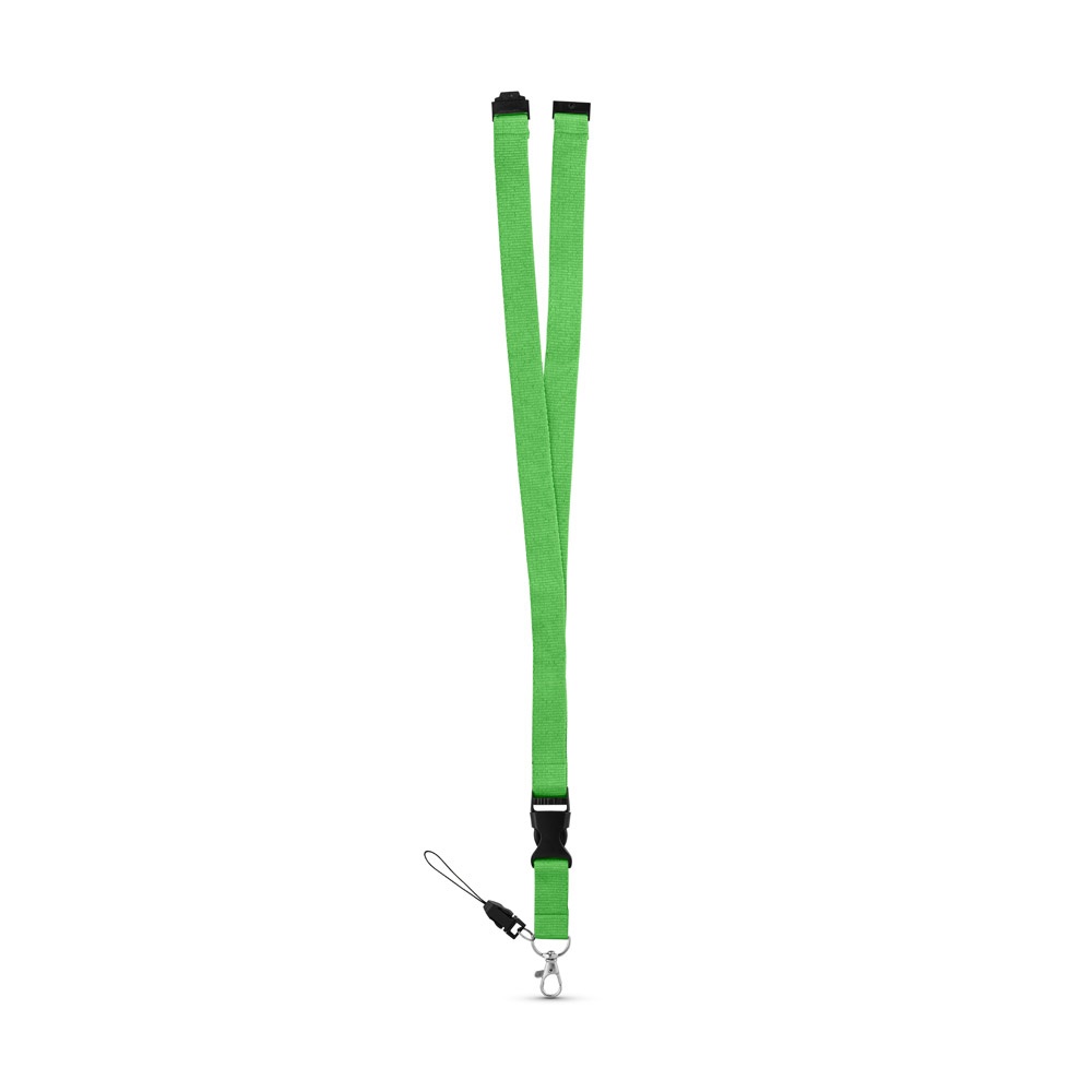 MURRAY. Lanyard in poliestere con moschettone in metallo