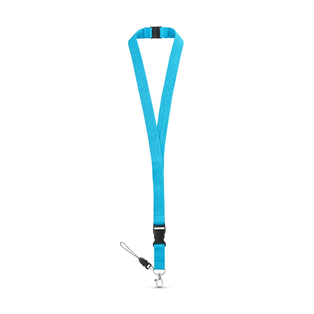 MURRAY. Lanyard in poliestere con moschettone in metallo