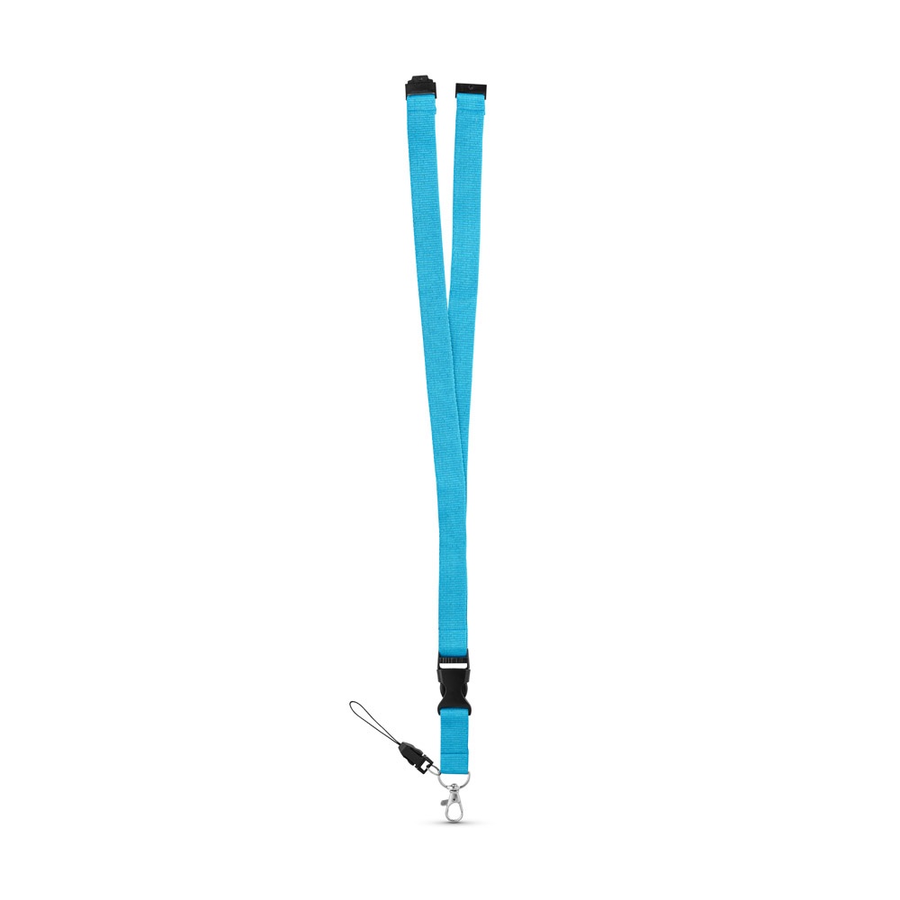 MURRAY. Lanyard in poliestere con moschettone in metallo