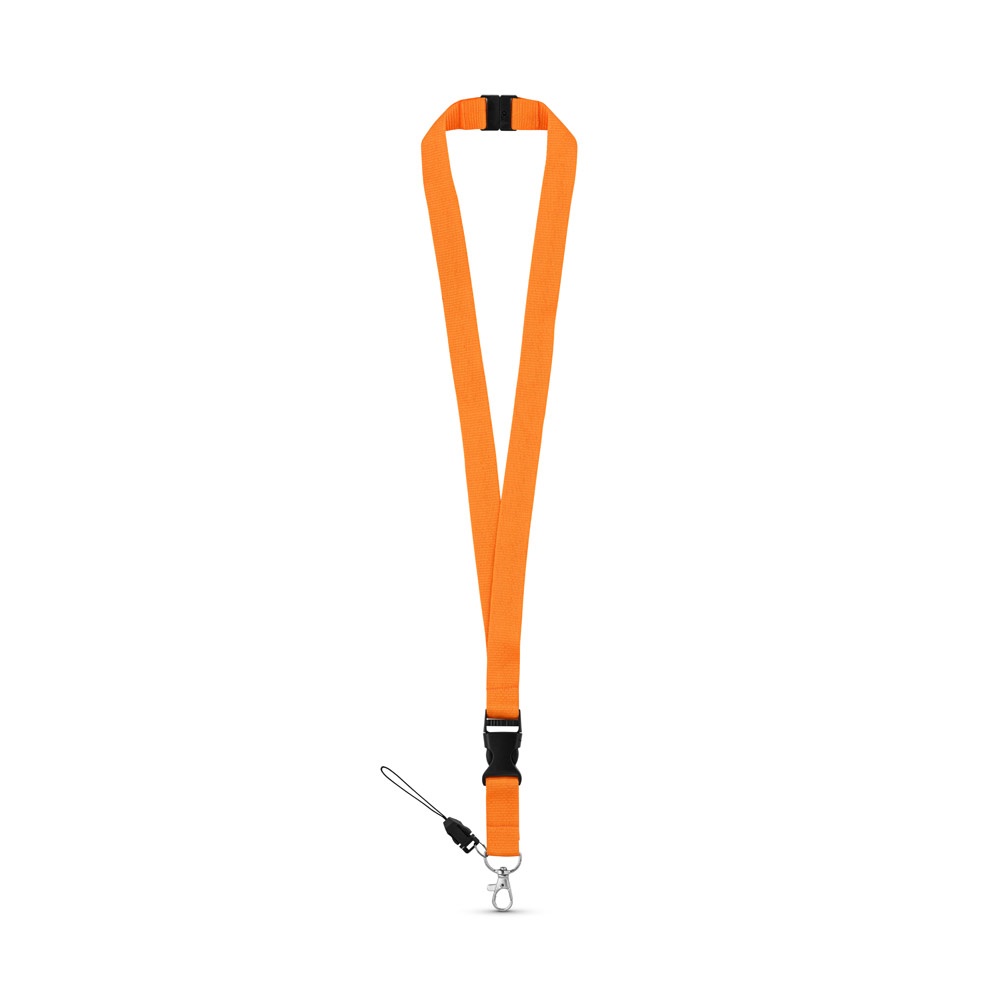 MURRAY. Lanyard in poliestere con moschettone in metallo