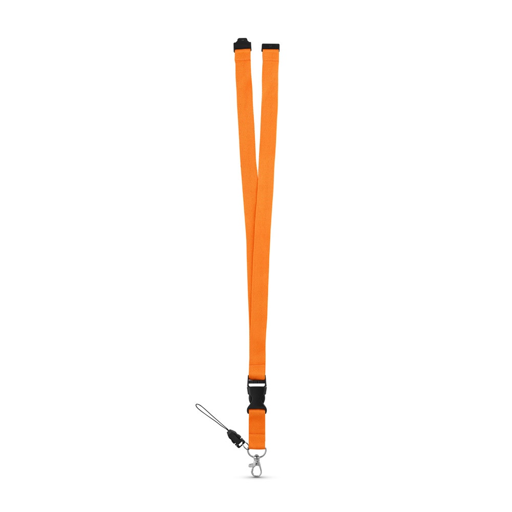 MURRAY. Lanyard in poliestere con moschettone in metallo