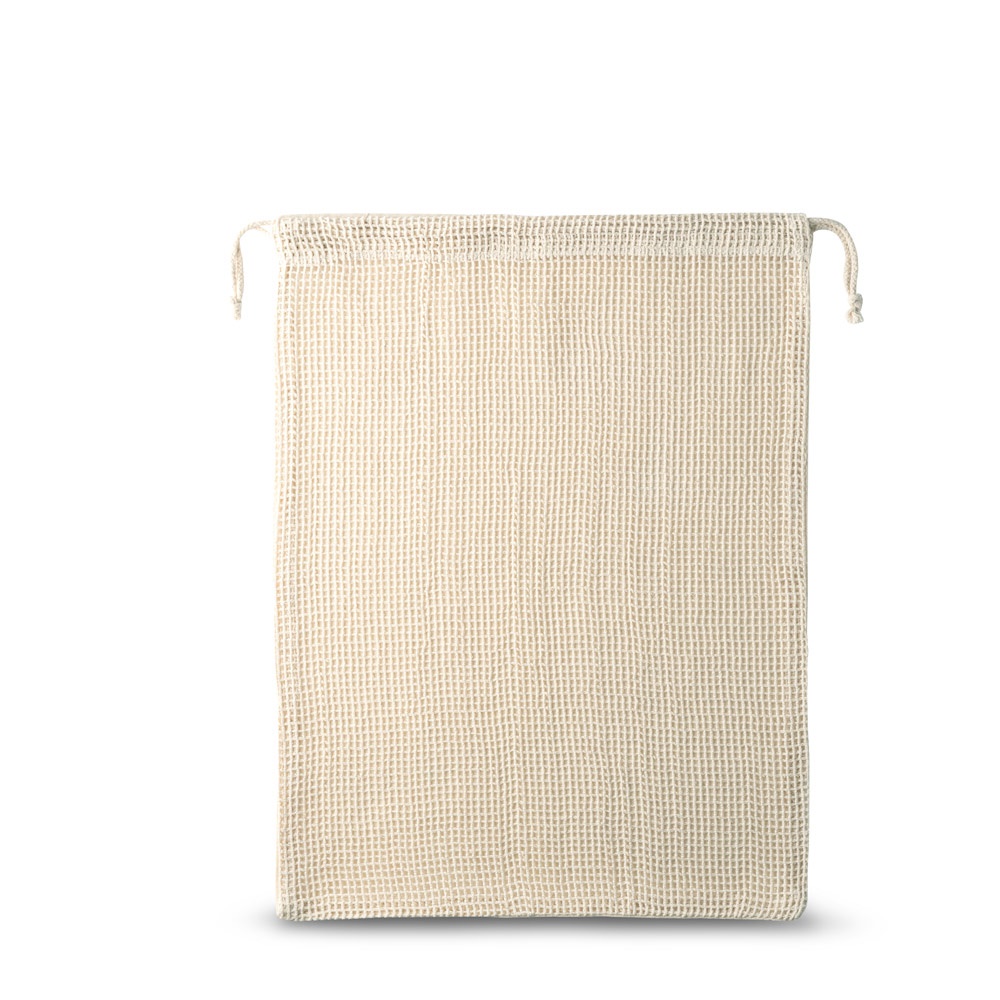 NAPOLI. Borsa 100% cotone (120 g/m²) con maglia 100% cotone nella parte frontale (100 g/m²)