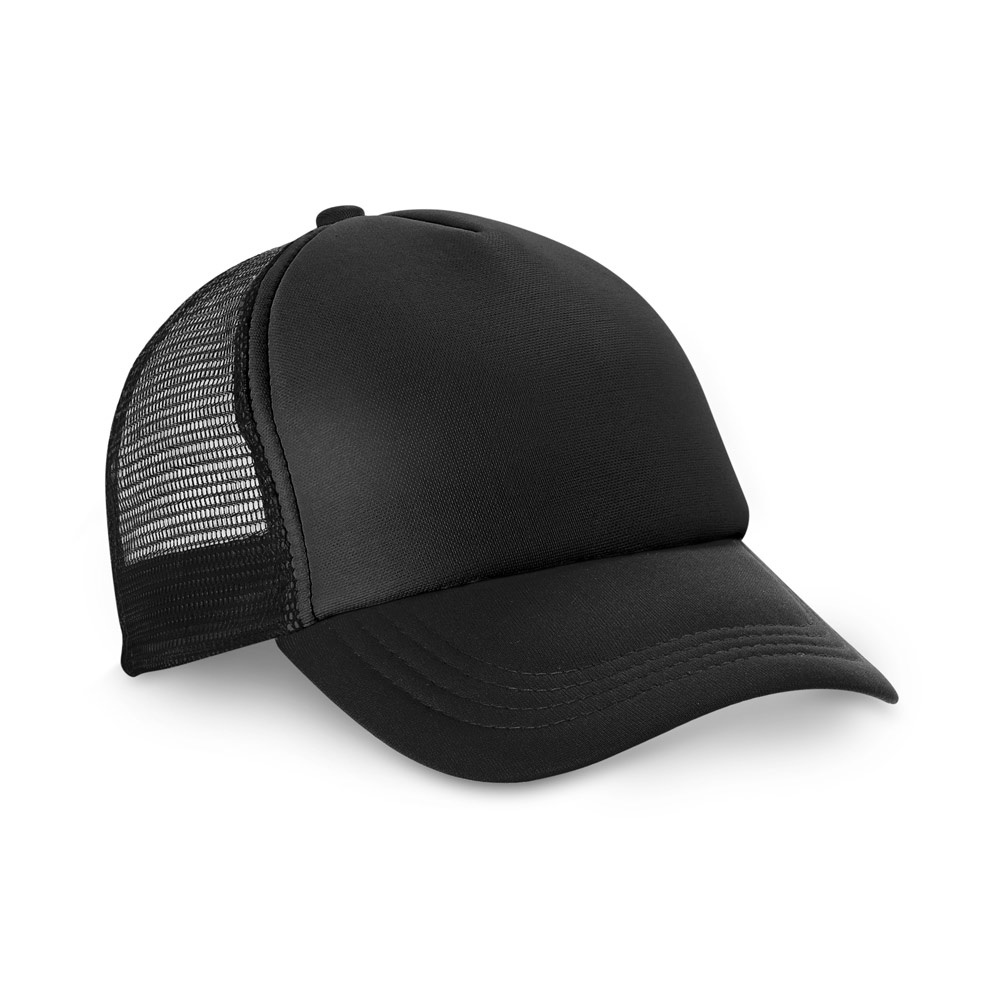 NICOLA BK. Cappellino in poliestere e rete (150 g/m²)