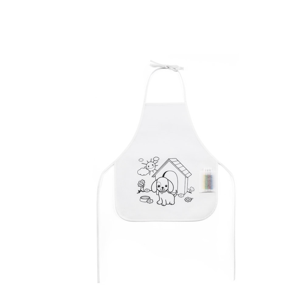 NILO. Grembiule per bambini da colorare in TNT (80 g/m²)